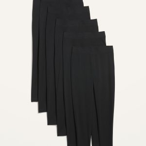 High-Waisted Fashion Layering Leggings 6-Pack