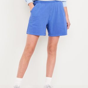 Extra High-Waisted SoComfy Sweat Shorts -- 5-inch inseam