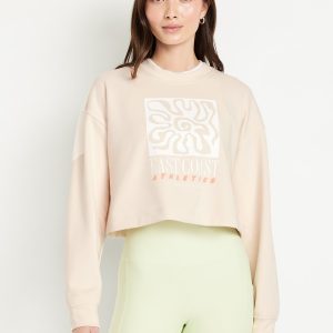 Dynamic Fleece Oversized Crop Sweatshirt