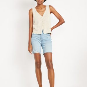 High-Waisted OG Jean Cut-Off Shorts -- 7-inch inseam
