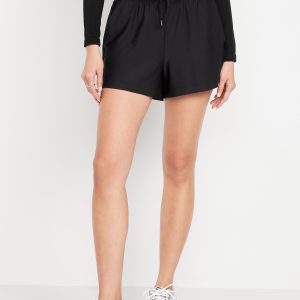 High-Waisted PowerSoft Shorts -- 3.5-inch inseam