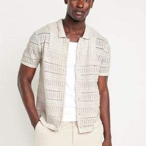 Open-Stitch Sweater