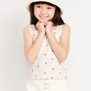 Printed Fitted Tank Top for Girls