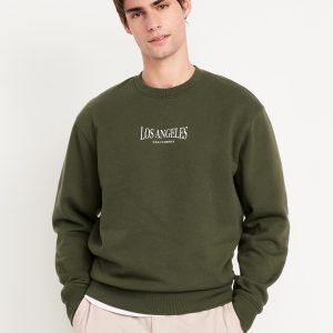 Loose Graphic Rotation Crew-Neck Sweatshirt