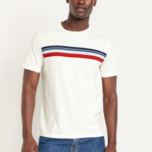 Crew-Neck Striped T-Shirt
