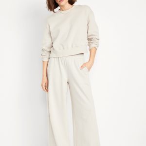 Mid-Rise SoComfy Super Wide-Leg Sweatpants