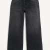 Super Baggy Wide-Leg Crossover Jeans for Girls