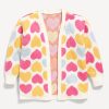 SoSoft Printed Open-Front Tunic Sweater for Toddler Girls