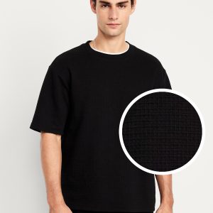 Heavyweight Crew-Neck Waffle T-Shirt